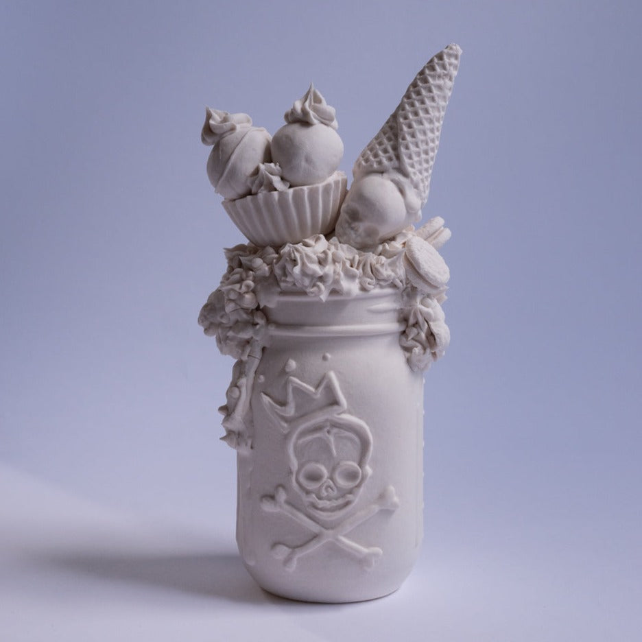 Brooklyn Mason Jar 1 (One of a Kind Porcelain Sculpture)