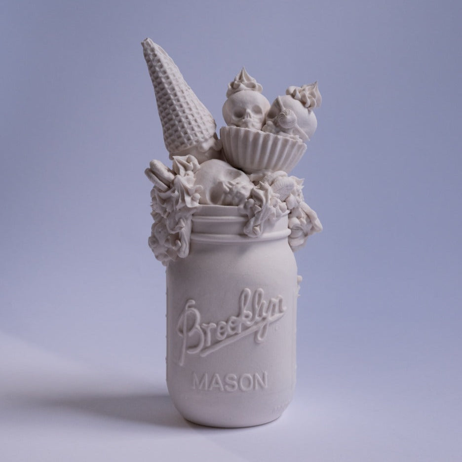 Brooklyn Mason Jar I (One of a Kind Porcelain Sculpture)
