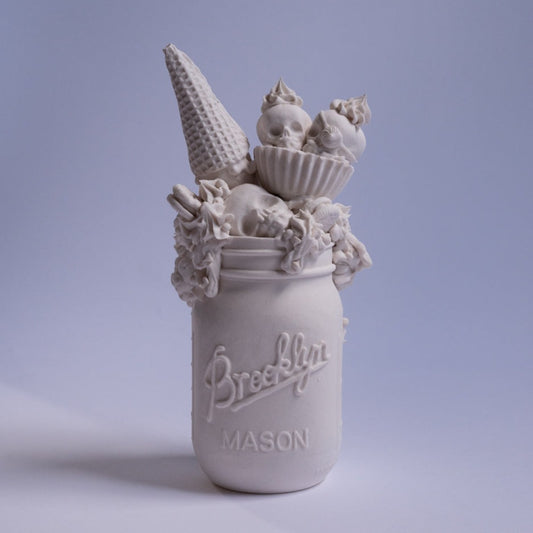 Brooklyn Mason Jar 1 (One of a Kind Porcelain Sculpture)