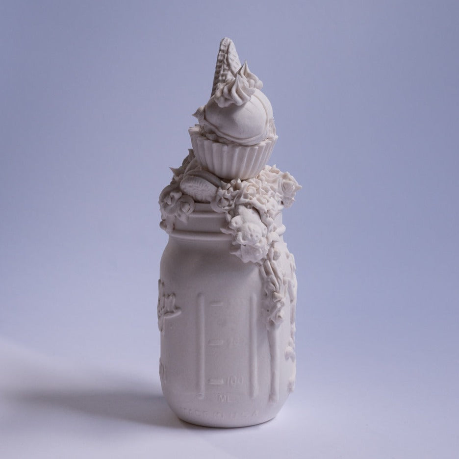 Brooklyn Mason Jar 1 (One of a Kind Porcelain Sculpture)