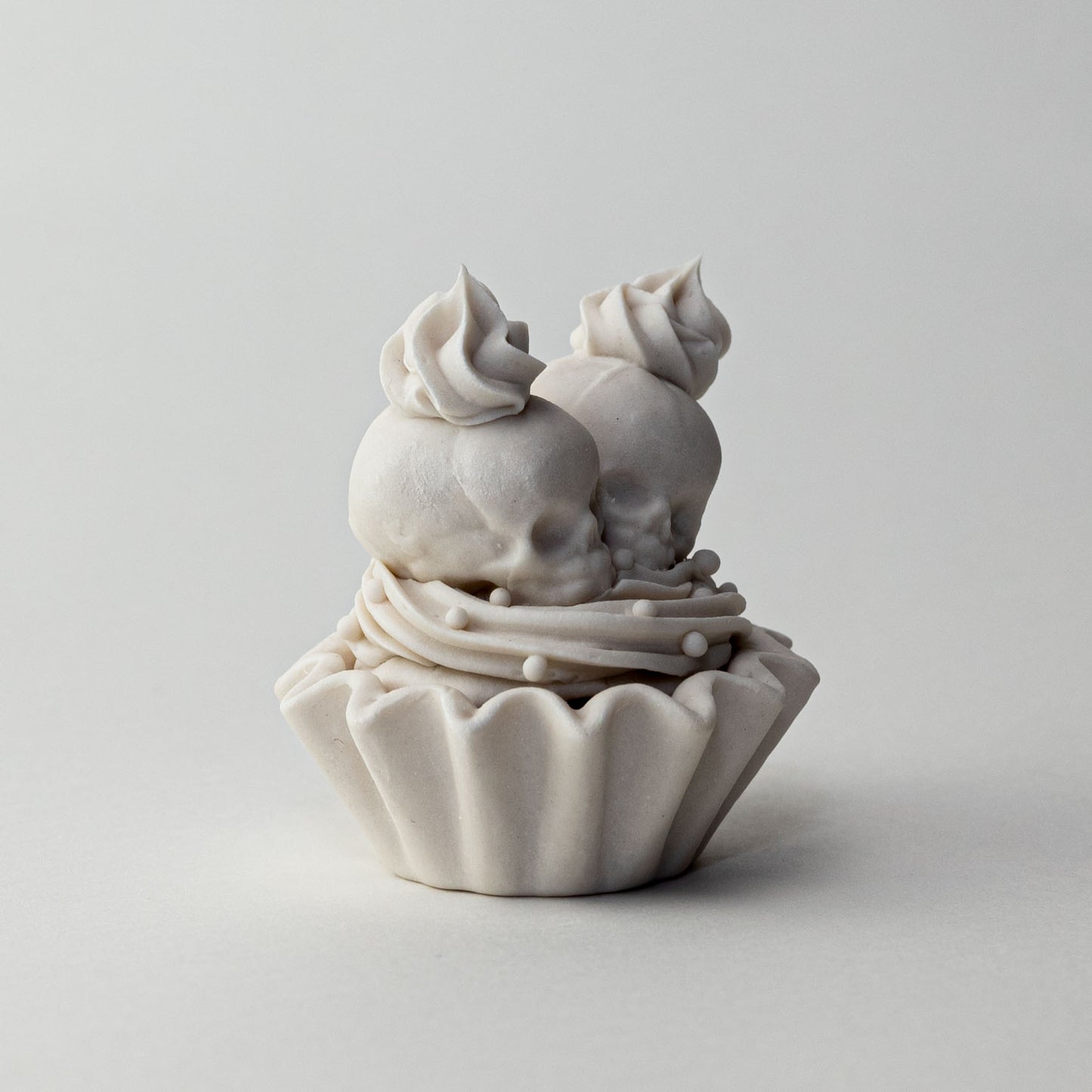 Twin Tart Swirl Porcelain Sculpture (Edition of 3)