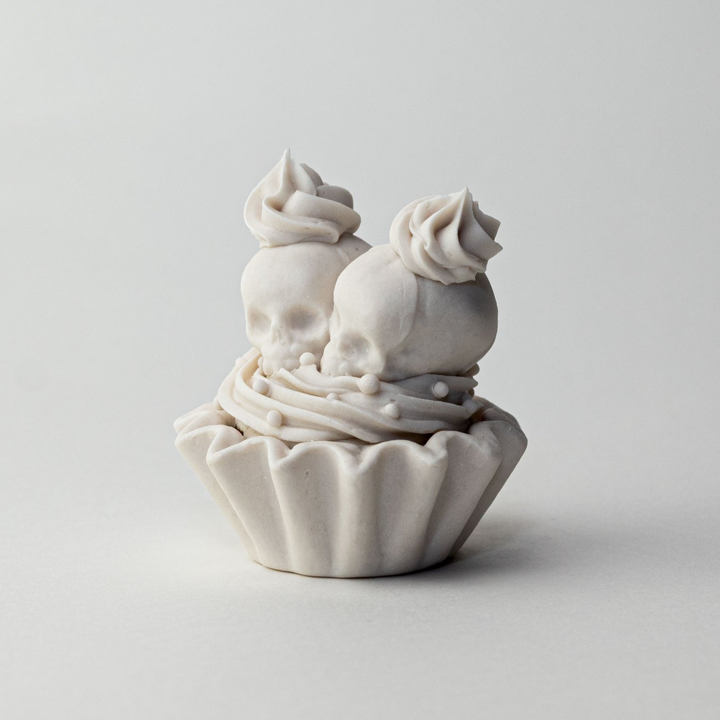 Twin Tart Swirl Porcelain Sculpture (Edition of 3)