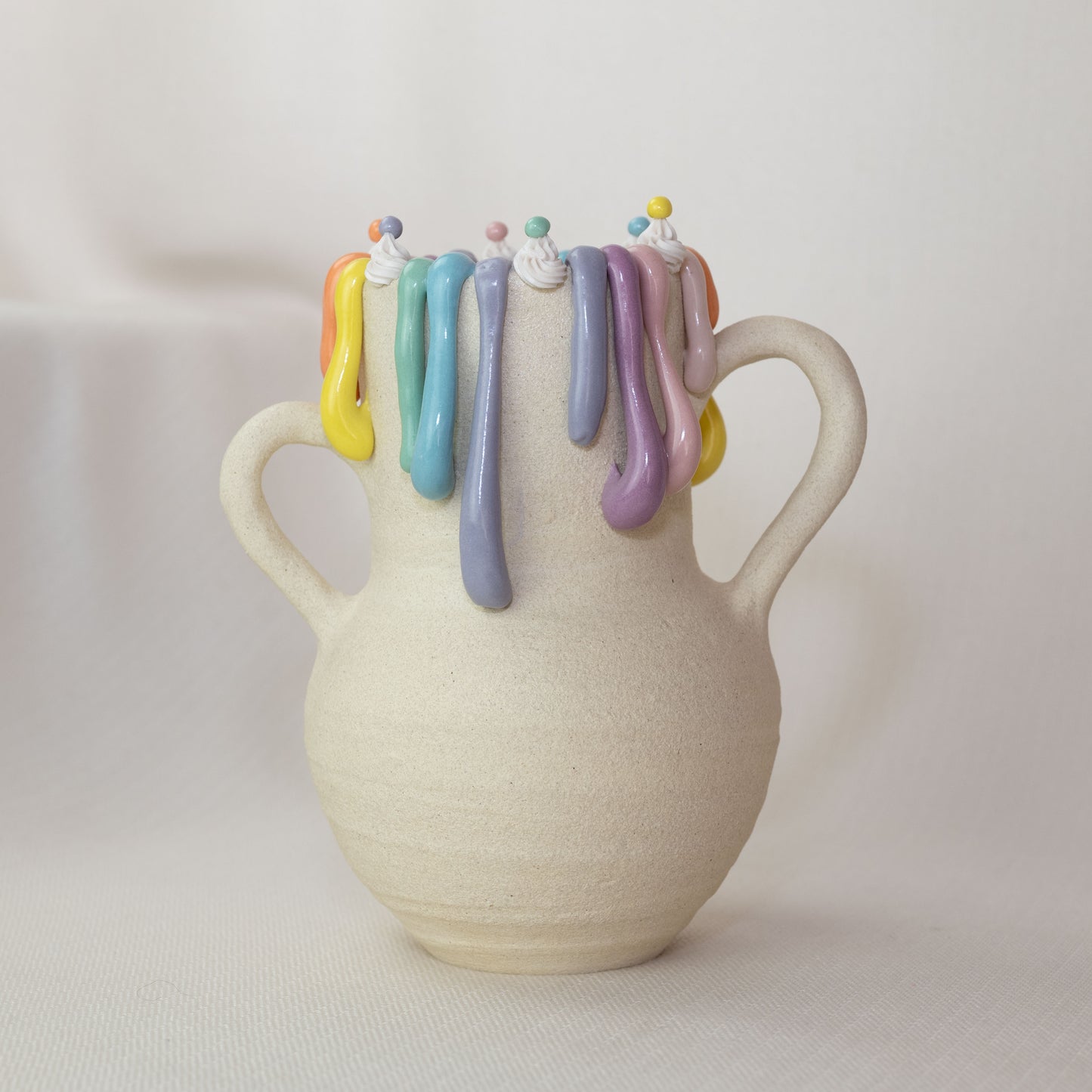 Rainbow Cake Vase