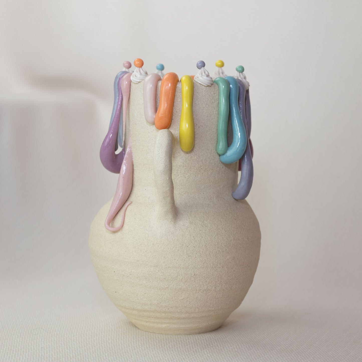 Rainbow Cake Vase