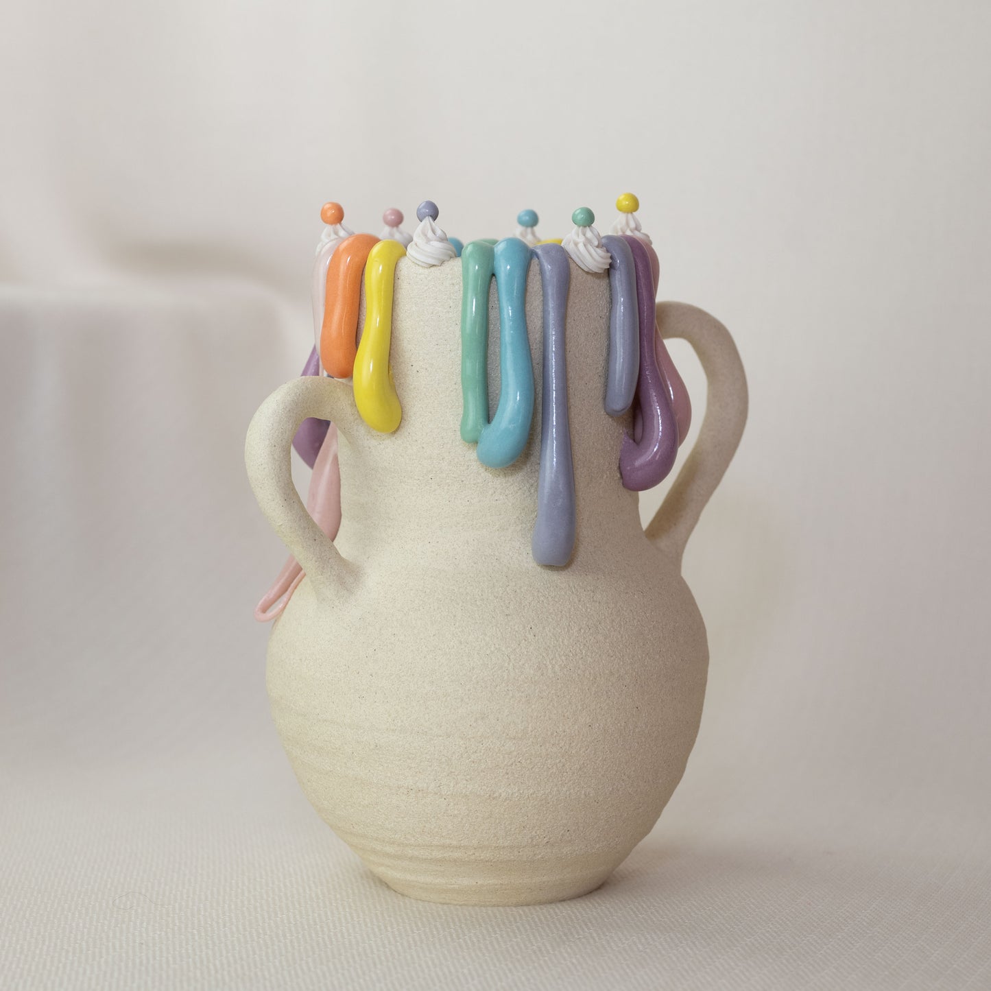 Rainbow Cake Vase