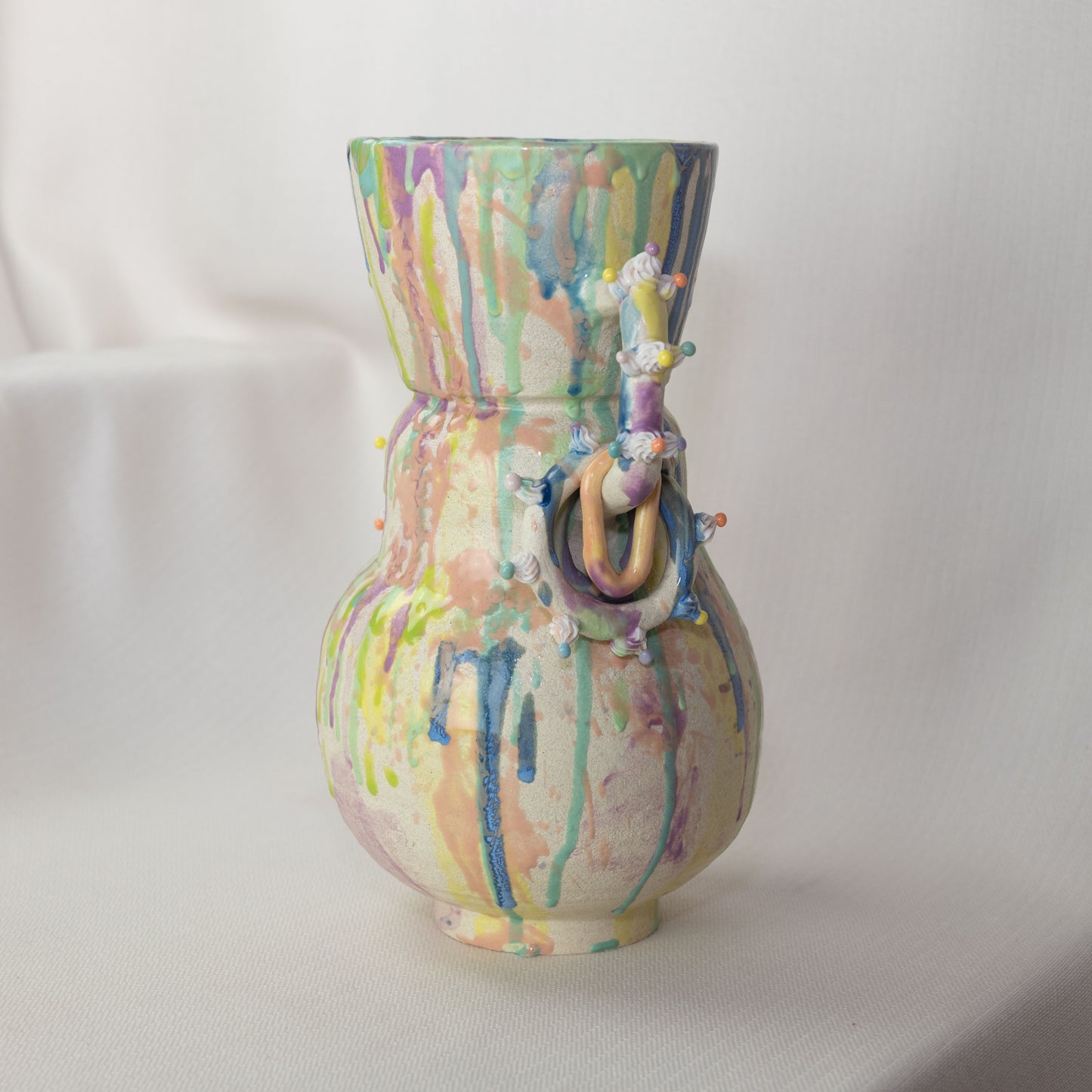Splatter Rainbow Cake Vase 2