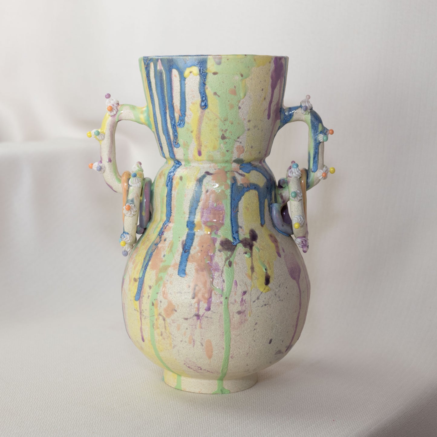 Splatter Rainbow Cake Vase 2