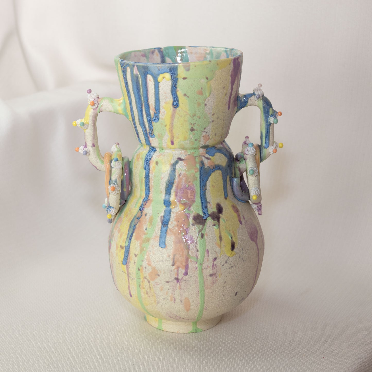 Splatter Rainbow Cake Vase 2