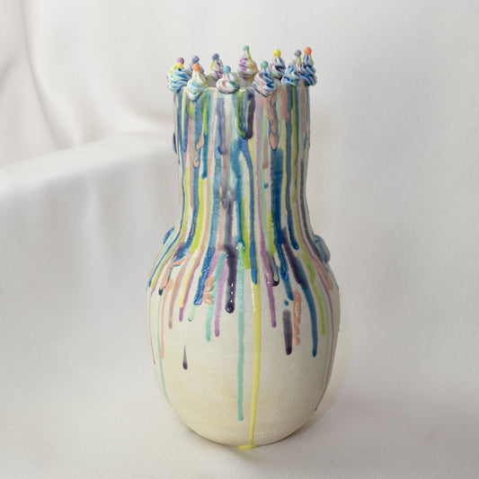 Splatter Rainbow Cake Vase 3