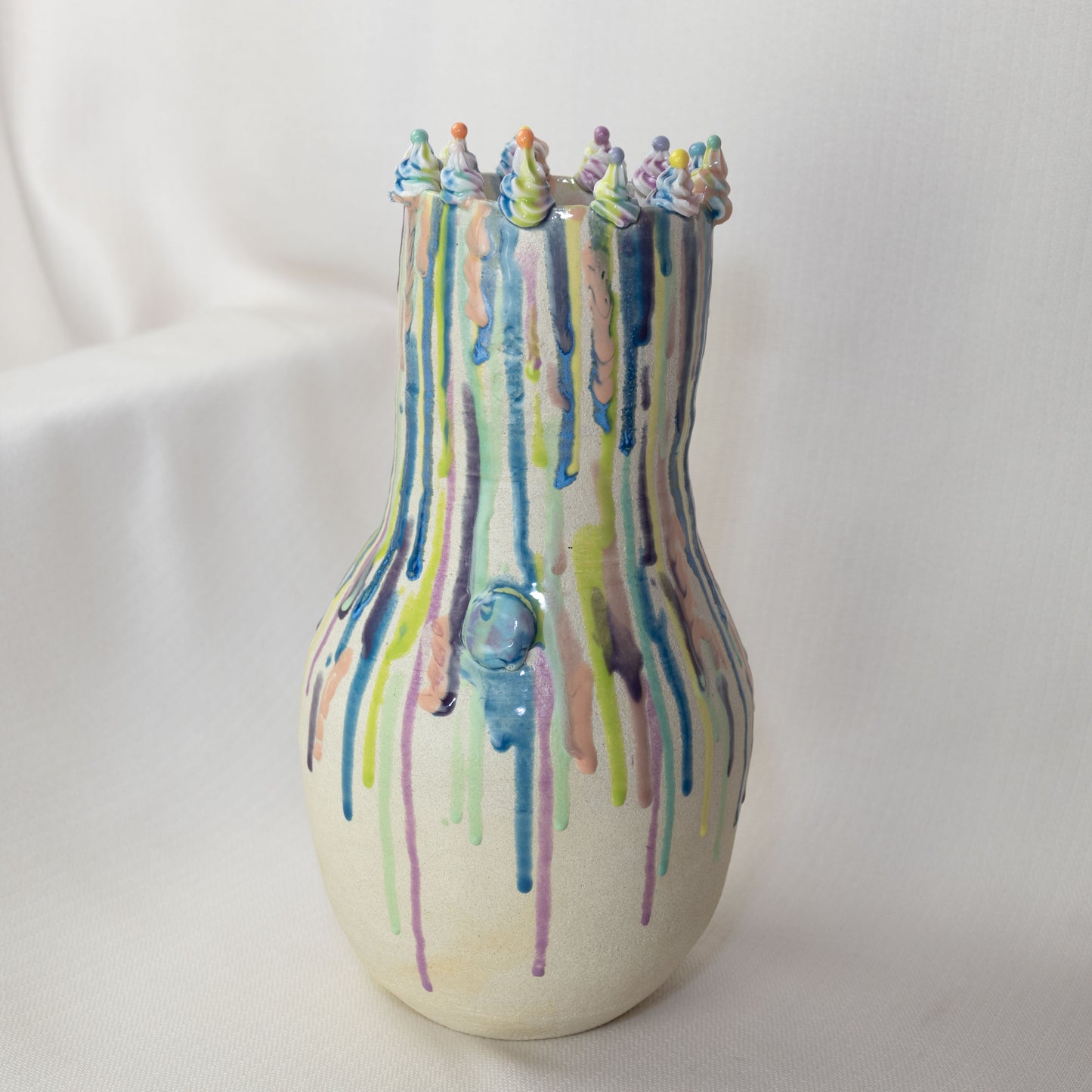 Splatter Rainbow Cake Vase 3