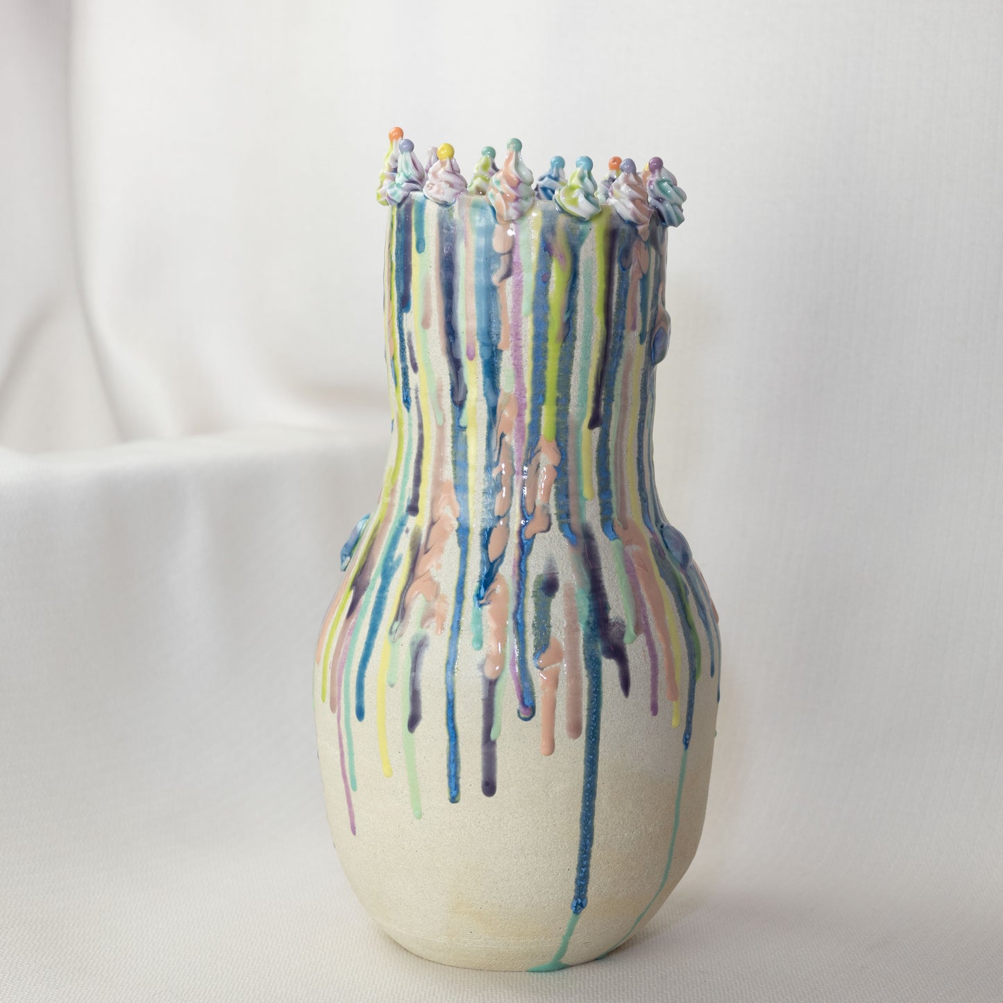 Splatter Rainbow Cake Vase 3