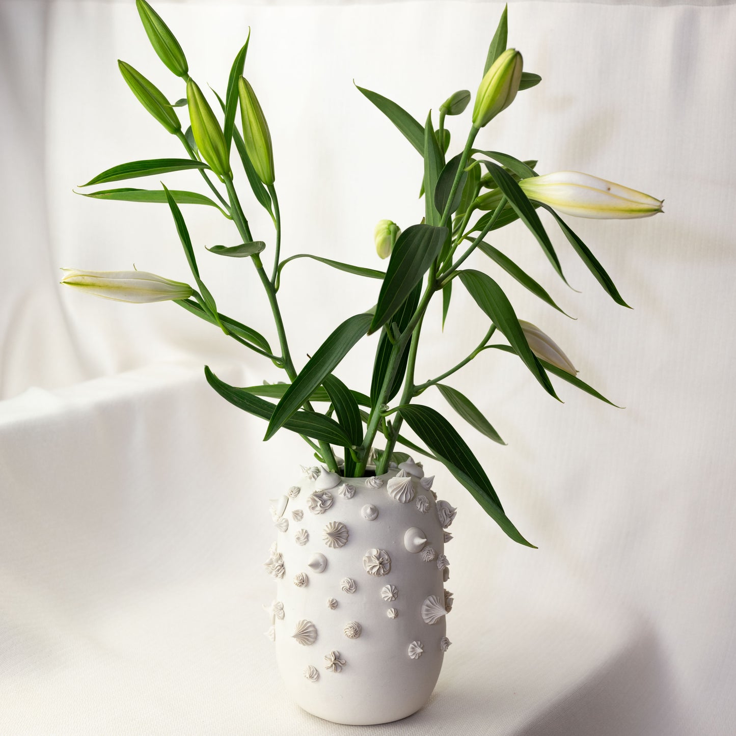 White Porcelain Cake Vase