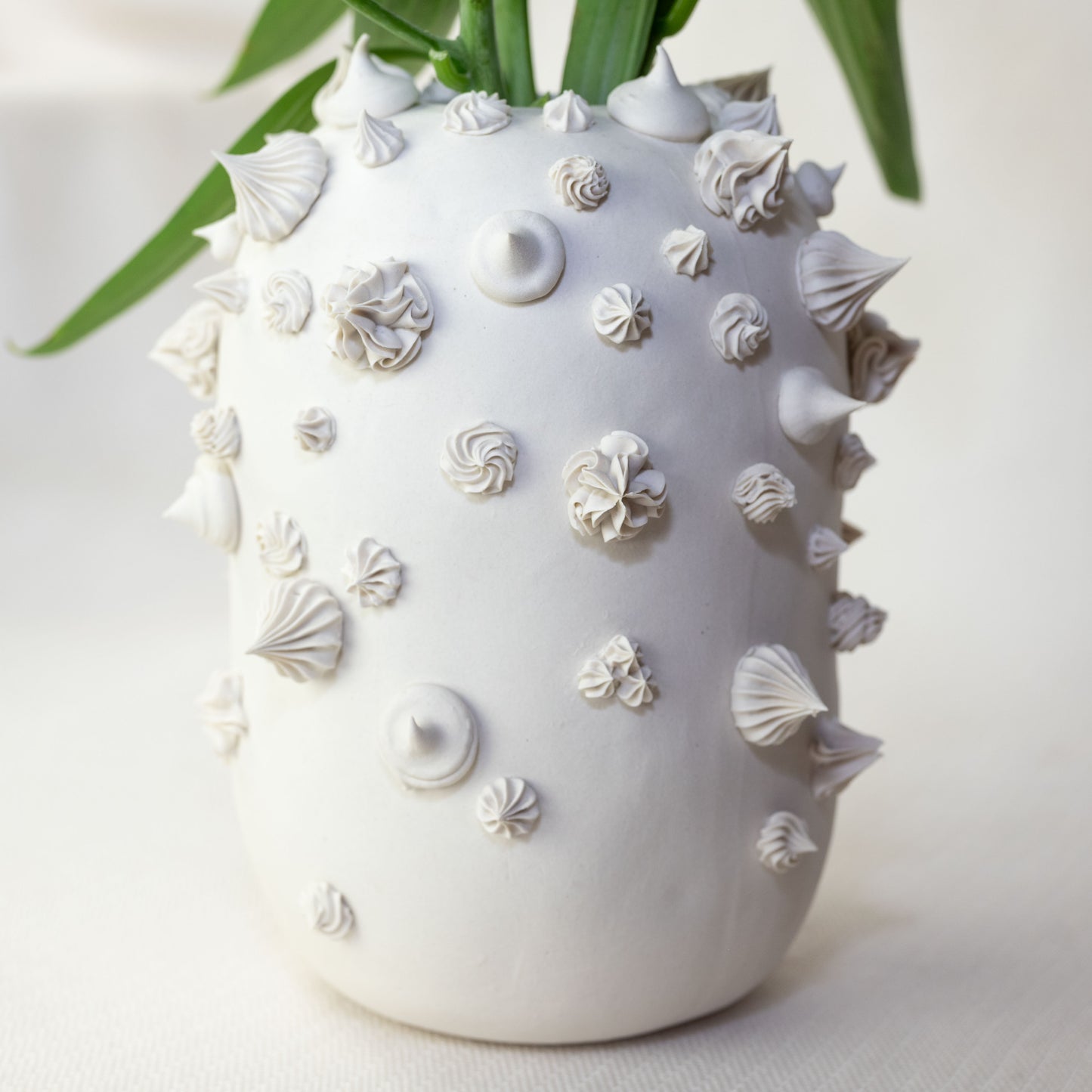 White Porcelain Cake Vase