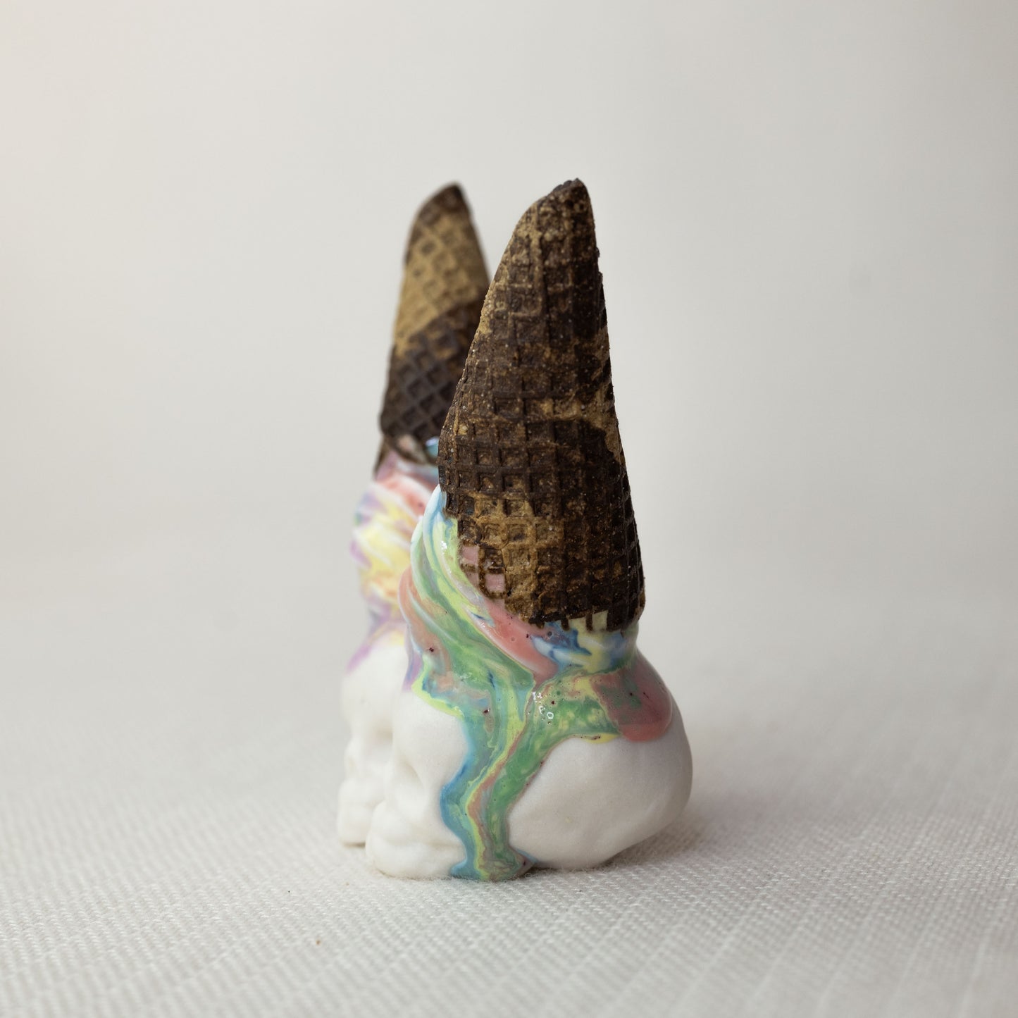 Double Rainbow Soft Serve Skull