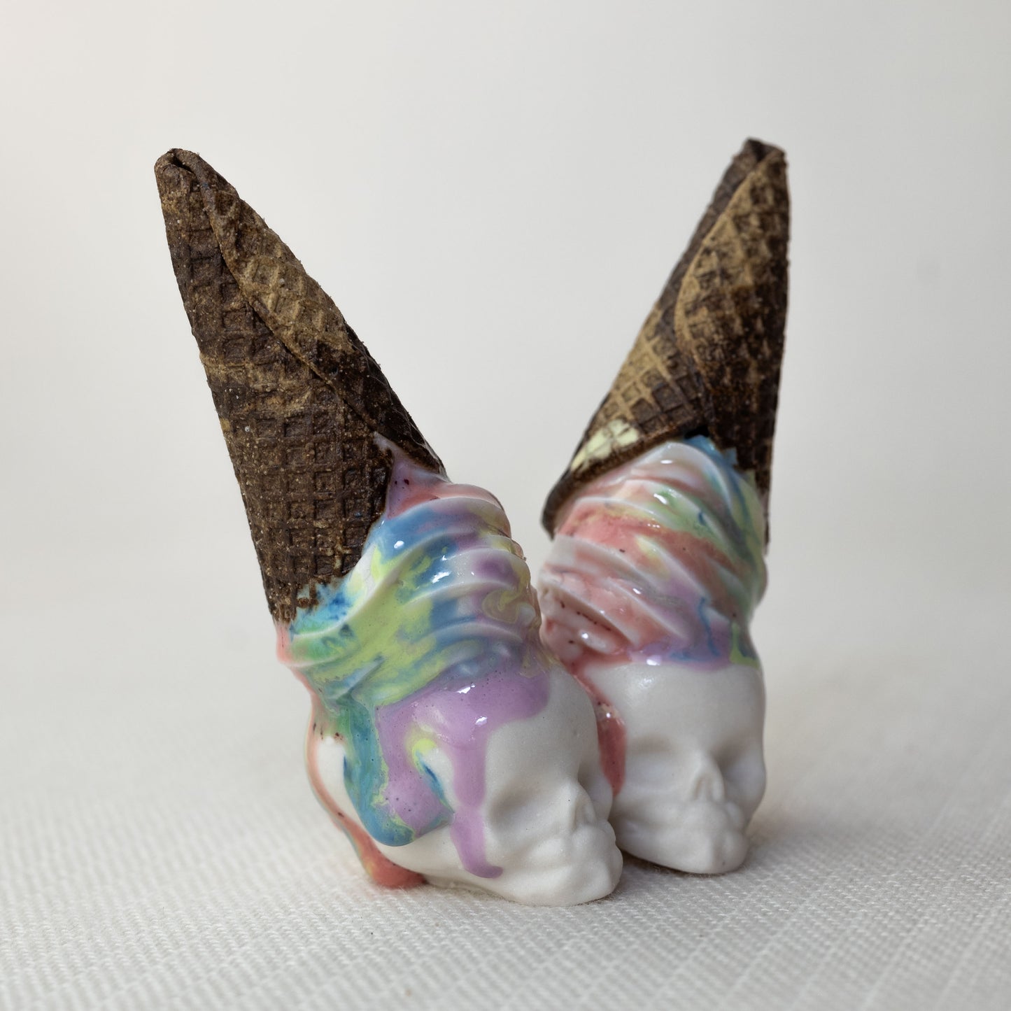 Double Rainbow Soft Serve Skull