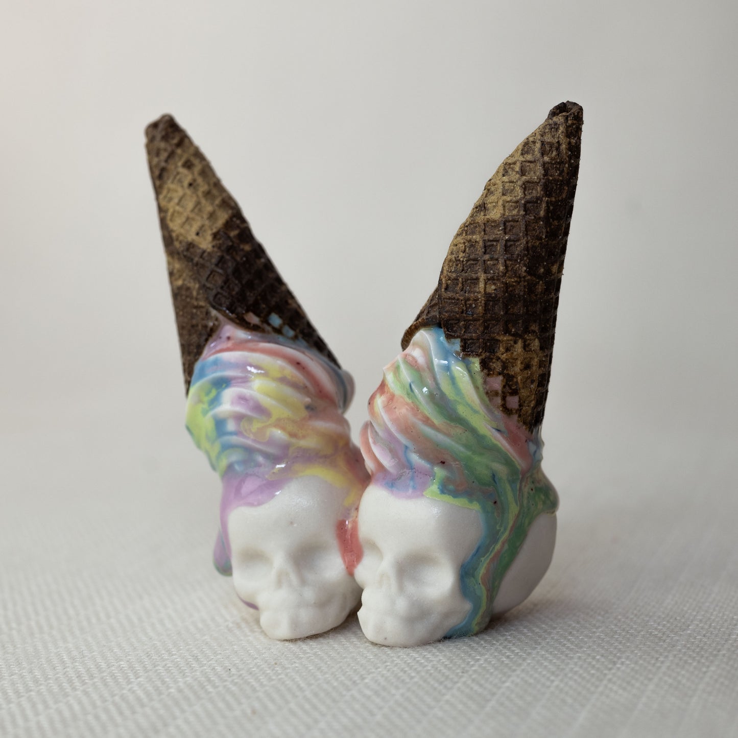 Double Rainbow Soft Serve Skull