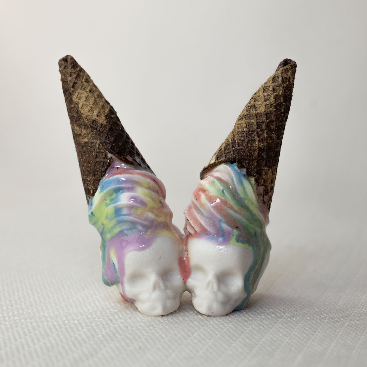 Double Rainbow Soft Serve Skull