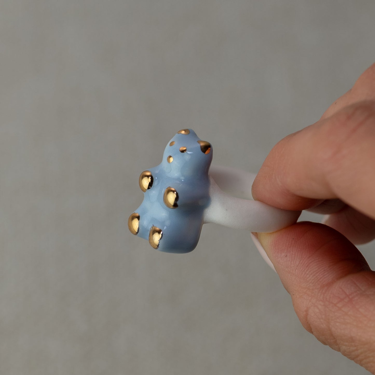 Gilded Gummy Bear Porcelain Ring