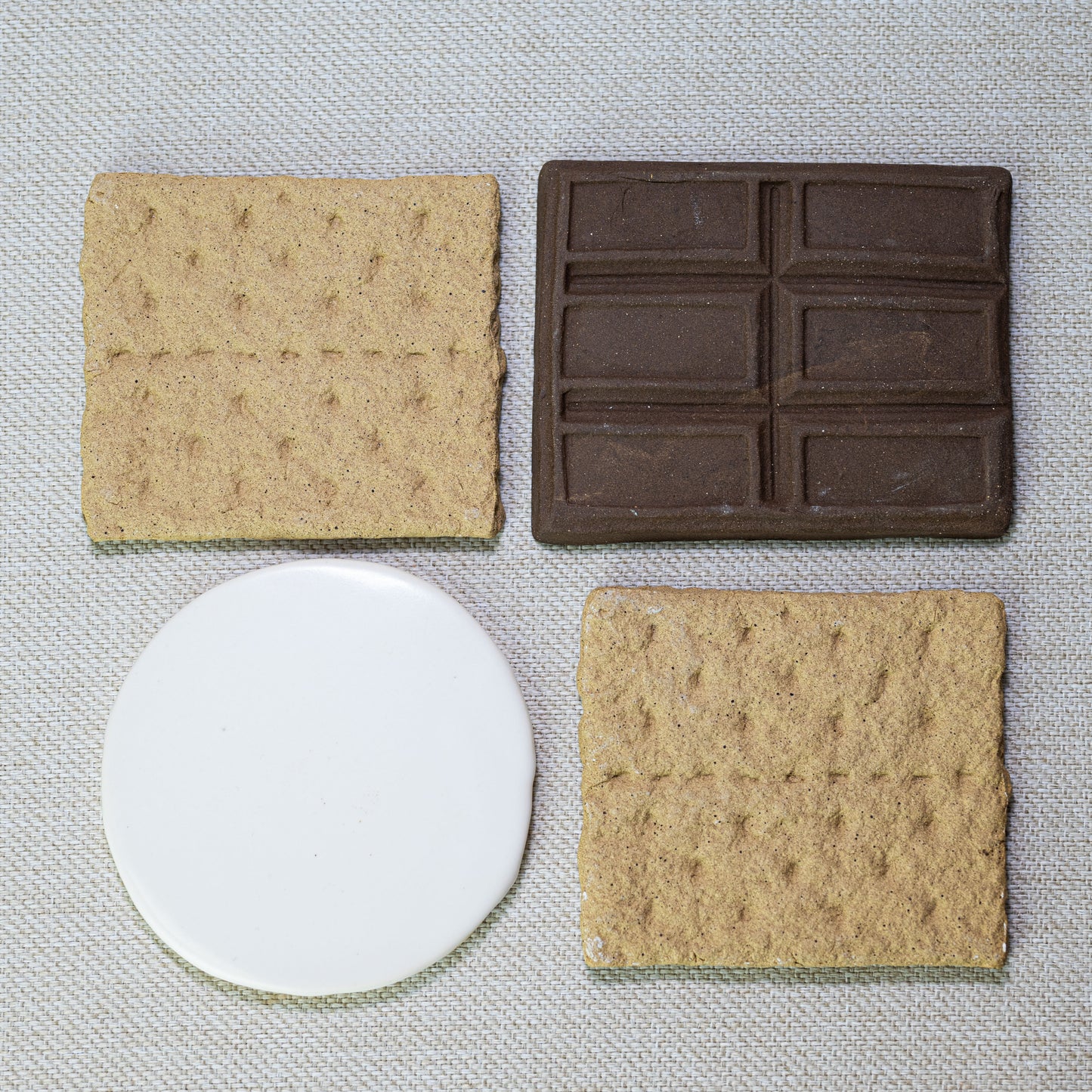 S'more Ceramic Coasters (Set of 4 tiles)