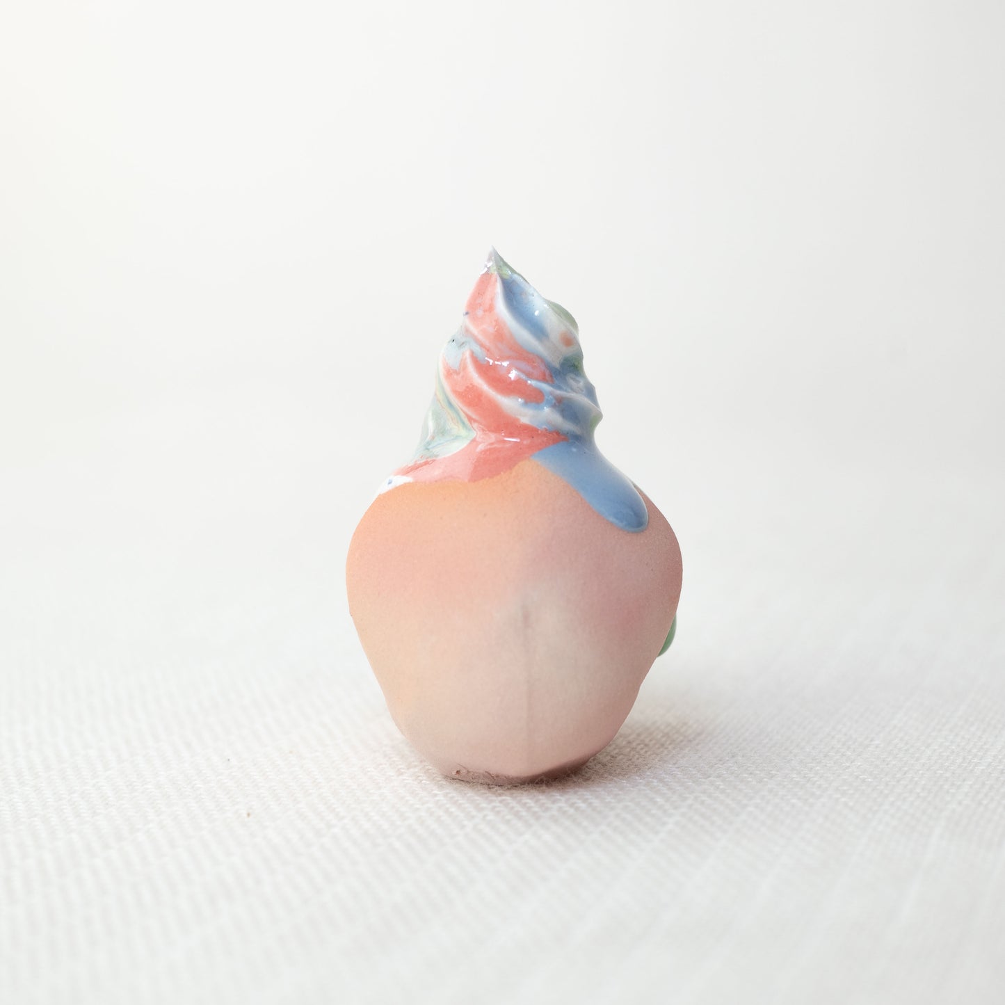 Small Rainbow Unicorn Dessert Skull C6