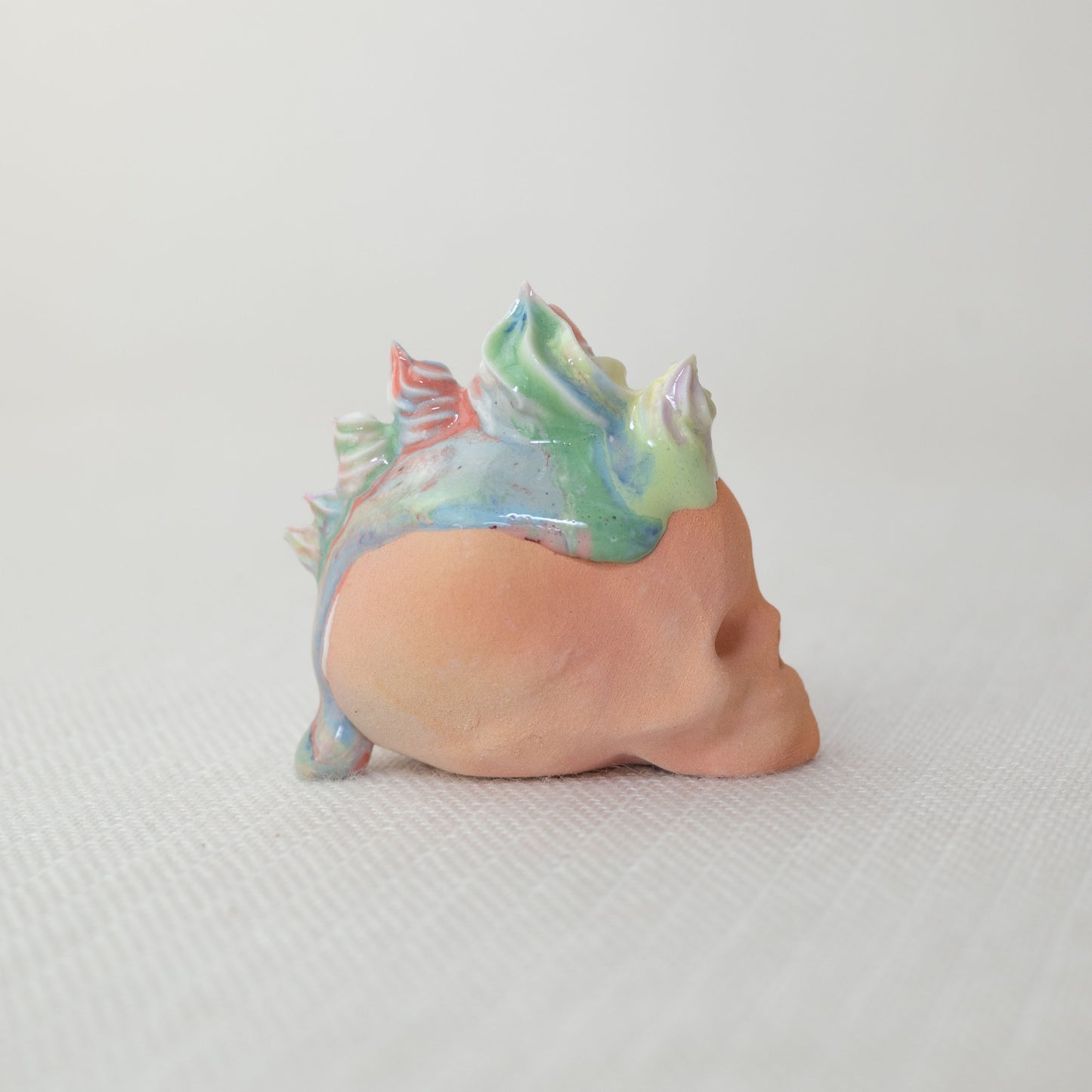 Small Rainbow Unicorn Dessert Skull M2