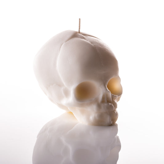 aromatherapy skull candle alternative wedding bride