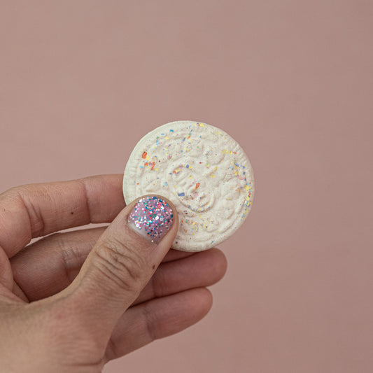 Ceramic "Birthday Cake" Sandwich Cookie