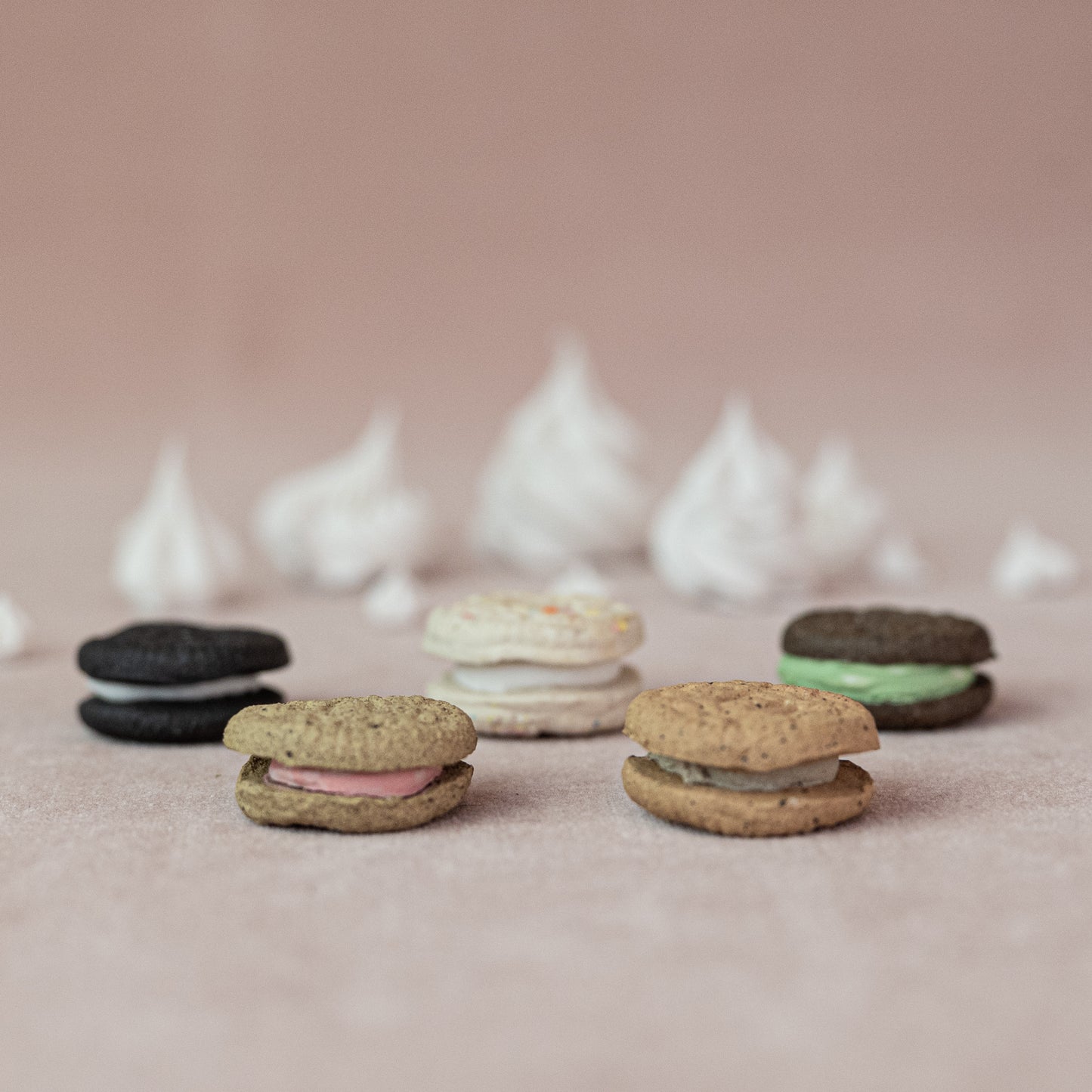 Handful of Ceramic Confetti - Rainbow Cookies and Cream