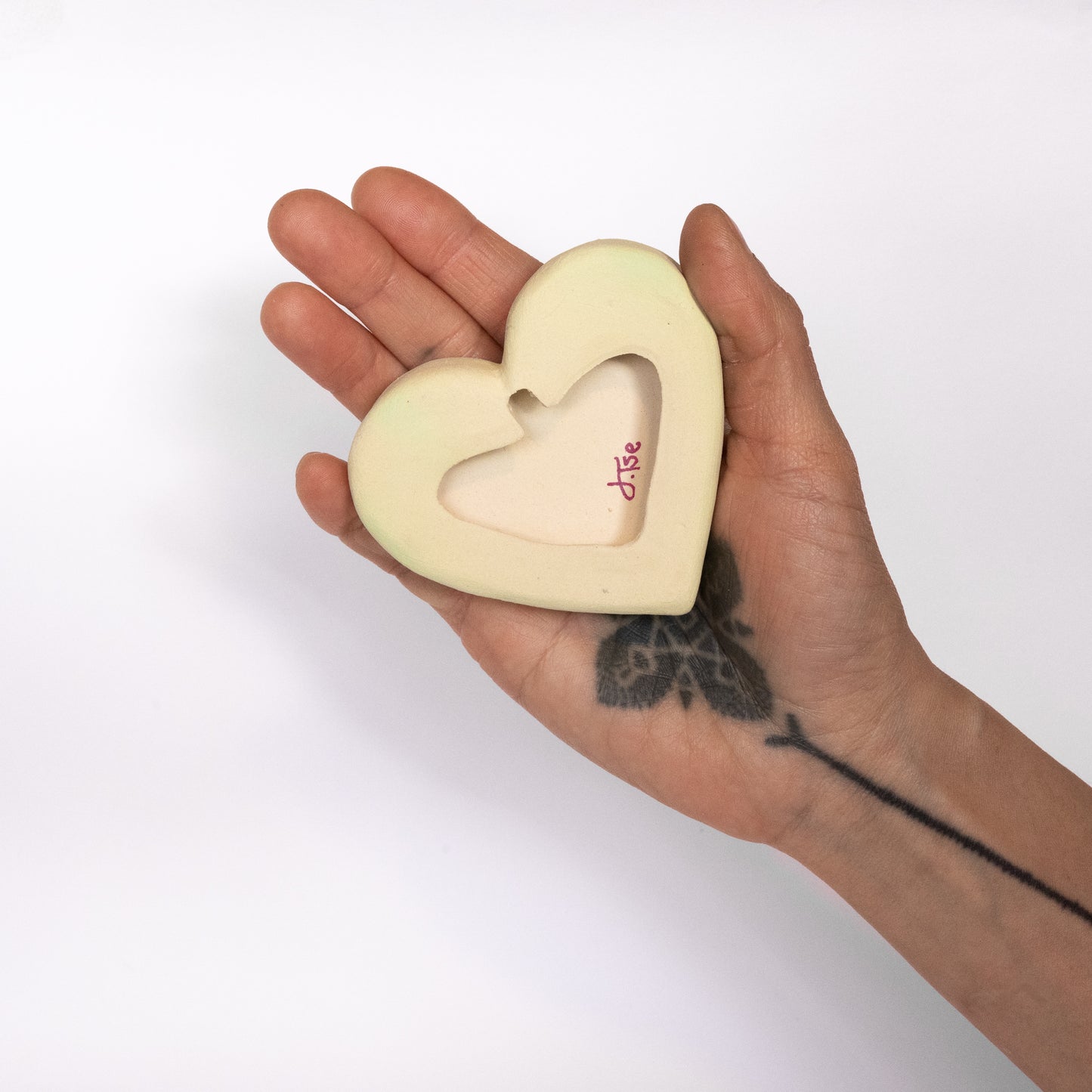 "Cutie Pie" Ceramic Conversational Heart