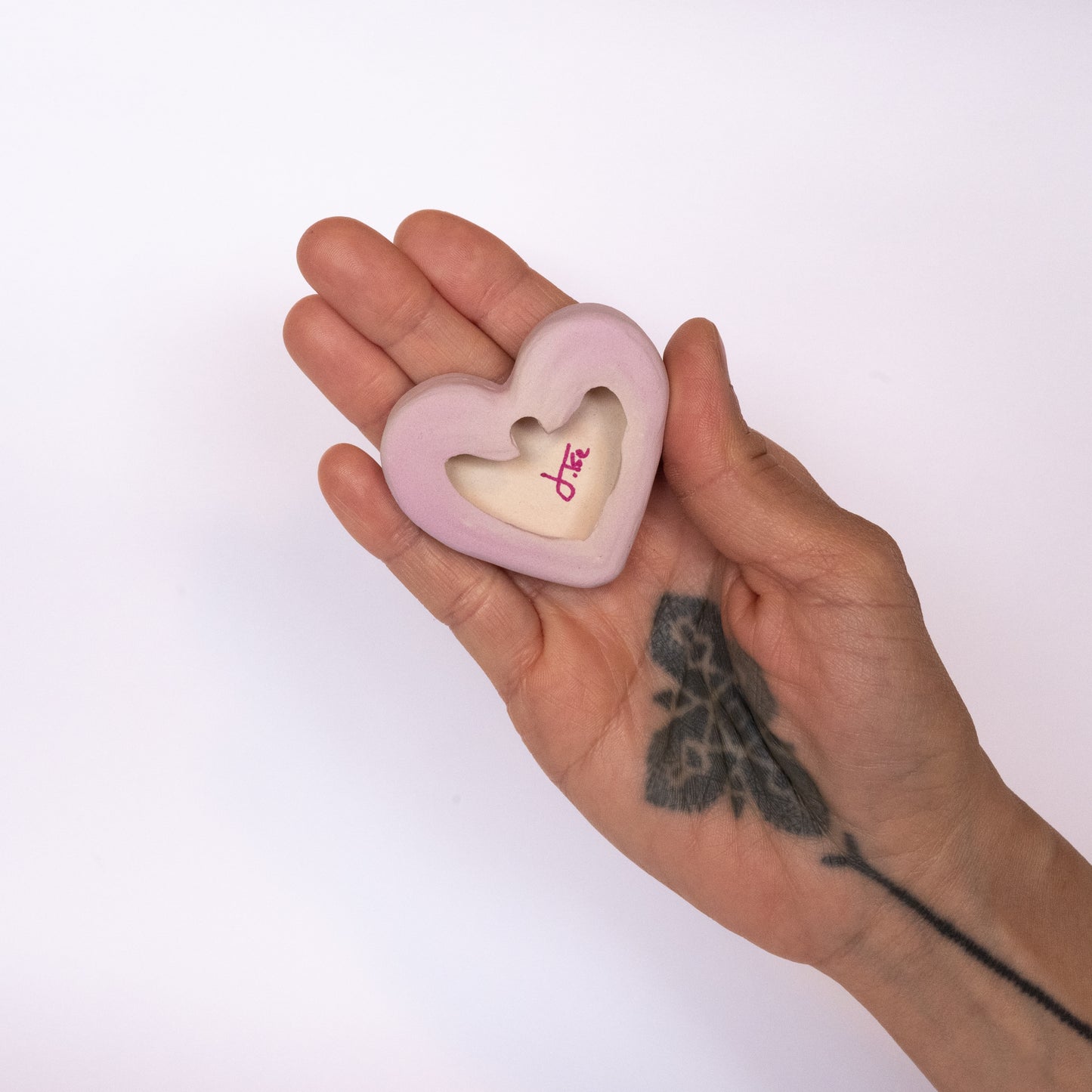 "Hug Me" Ceramic Conversational Heart