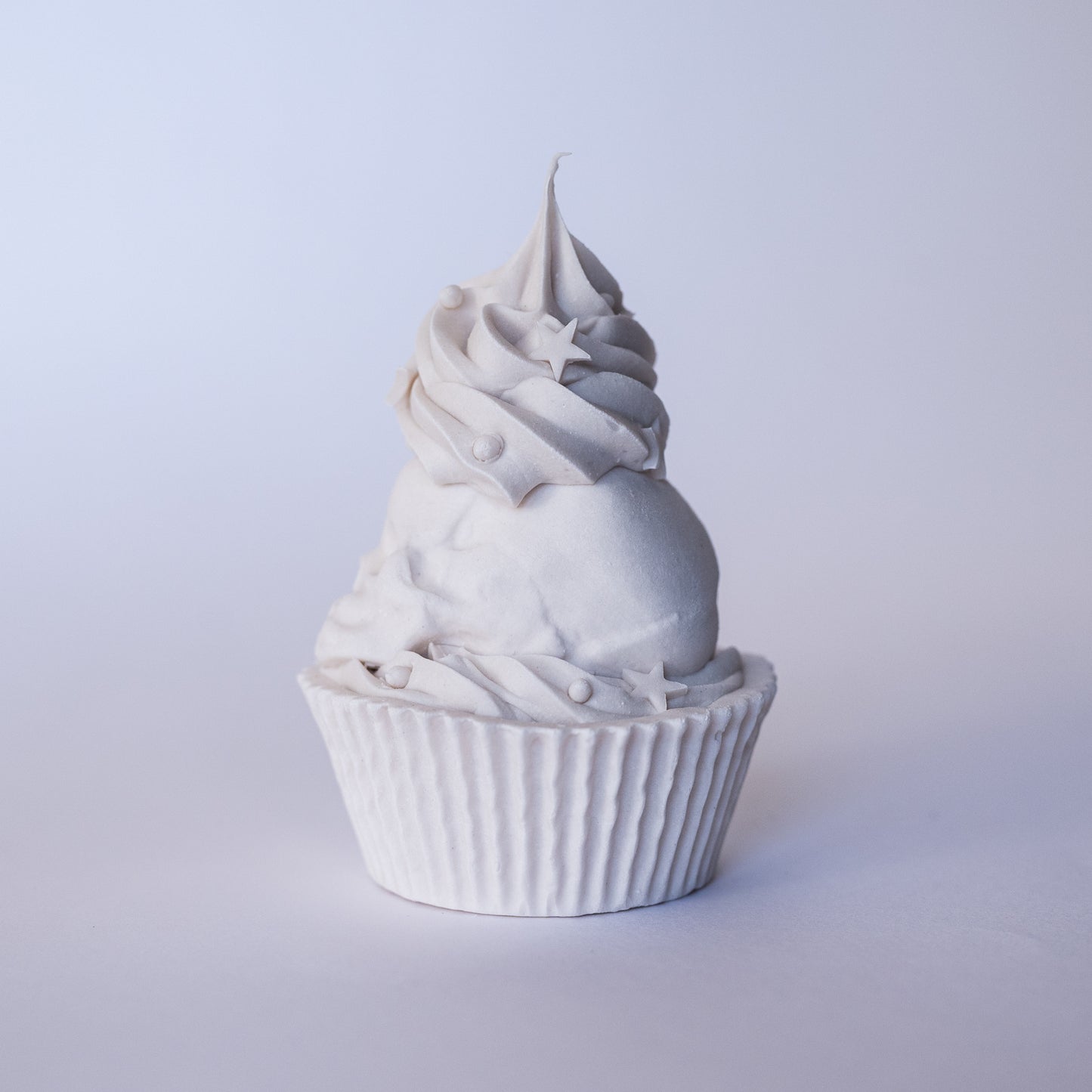 Frosted Skull Cupcake with Star Sprinkles (Limited Edition Porcelain Sculpture)