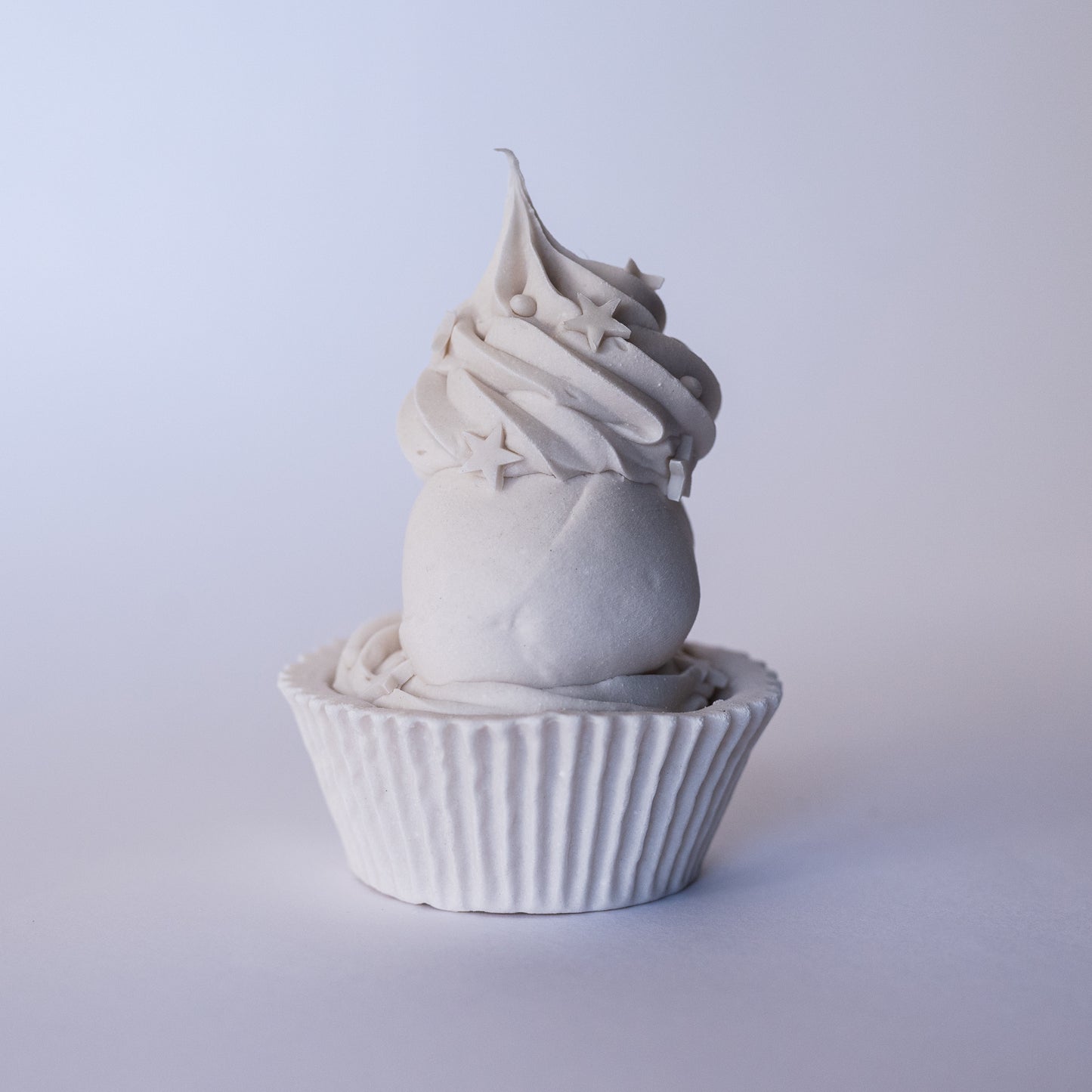 Frosted Skull Cupcake with Star Sprinkles (Limited Edition Porcelain Sculpture)