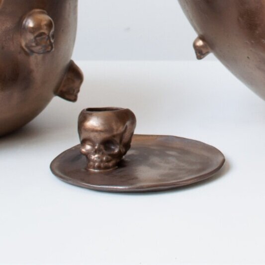 Skull Palo Santo Incense Stick Holder