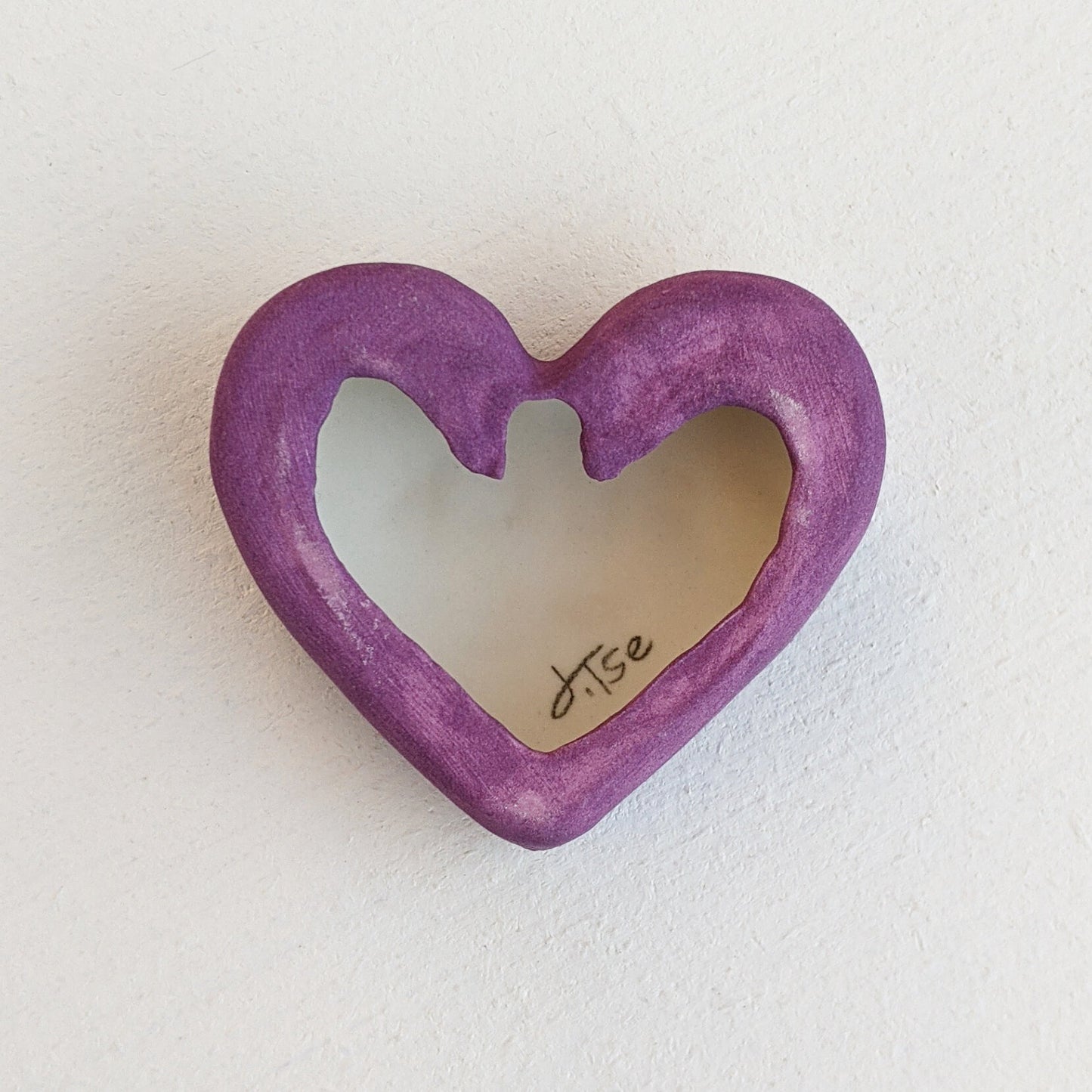 "F**K ME" Porcelain Puffy Conversational Heart