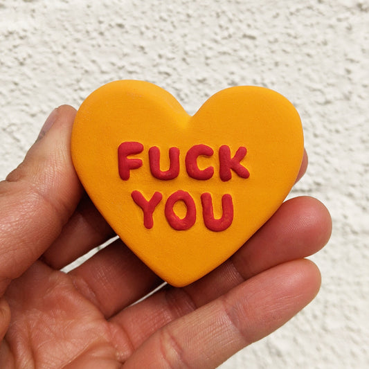 Fuck you ceramic heart