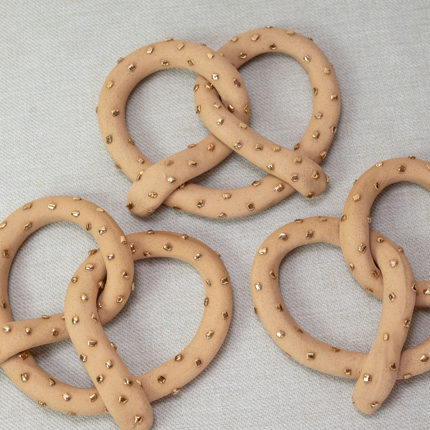 Ceramic Gilded Pretzel (Large)