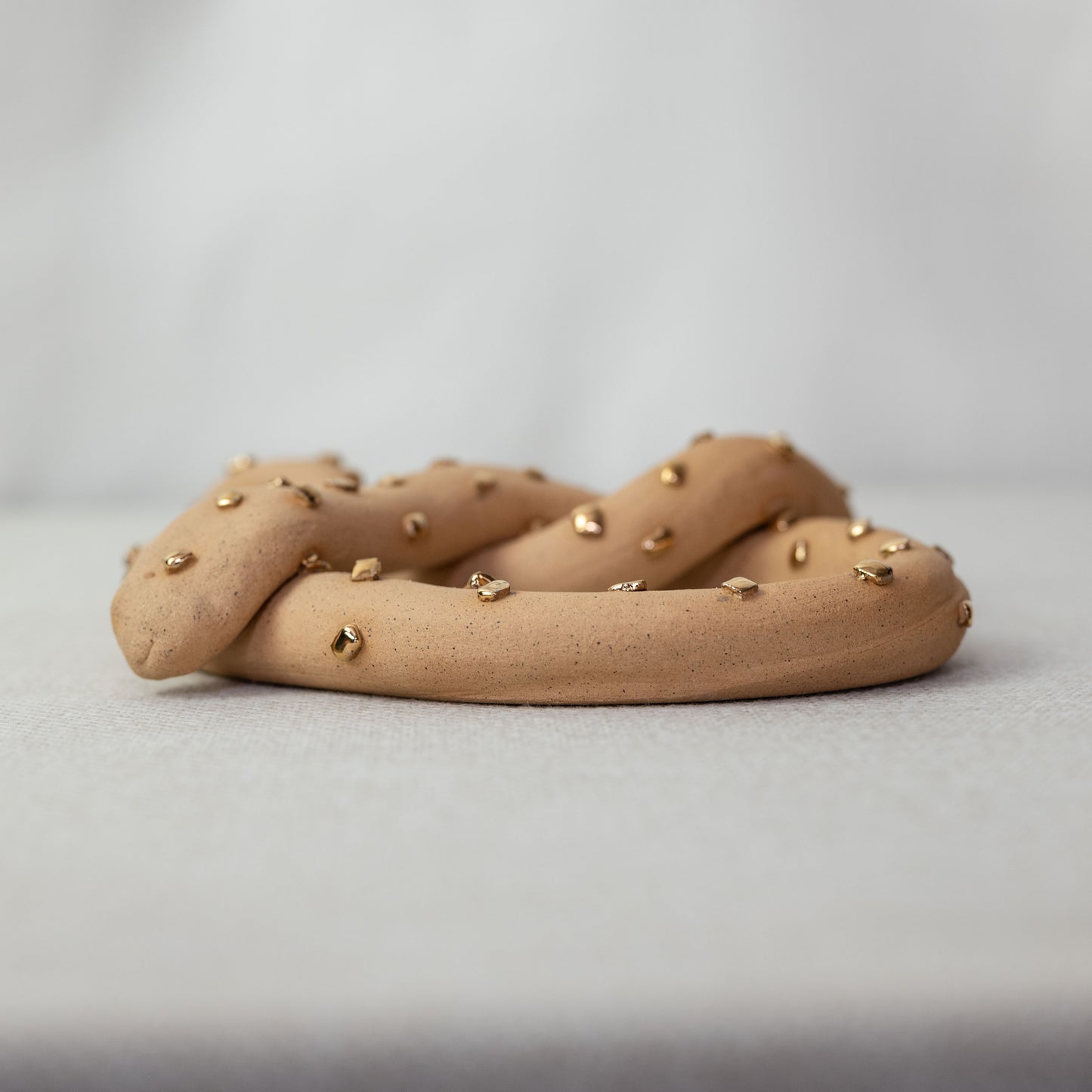 Ceramic Gilded Pretzel (Small)