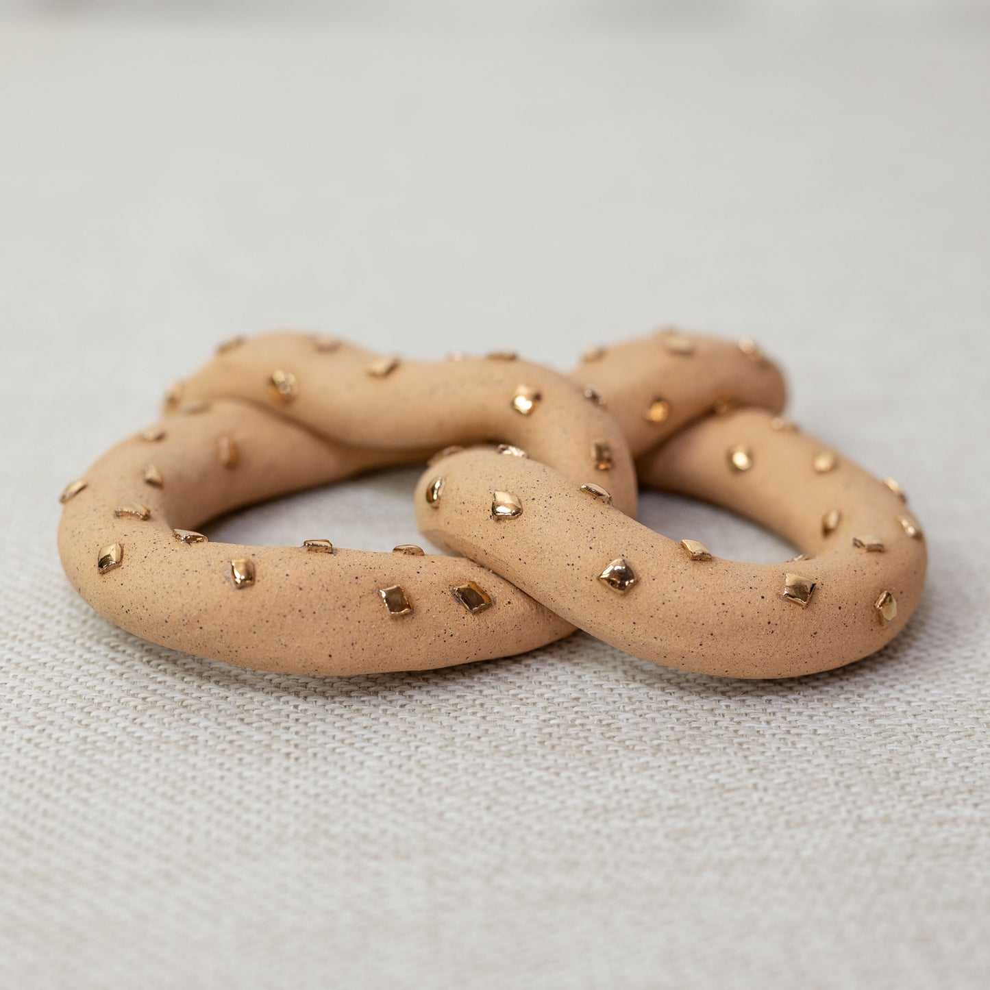 Ceramic Gilded Pretzel (Small)