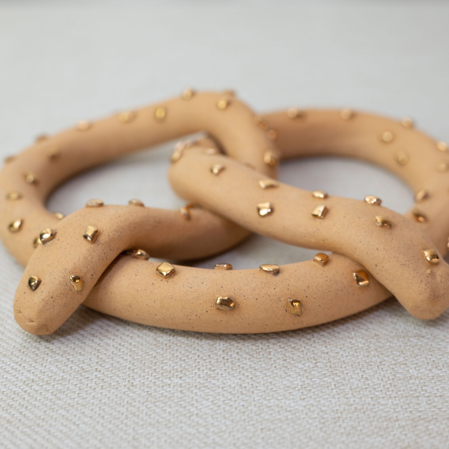 Ceramic Gilded Pretzel (Large)