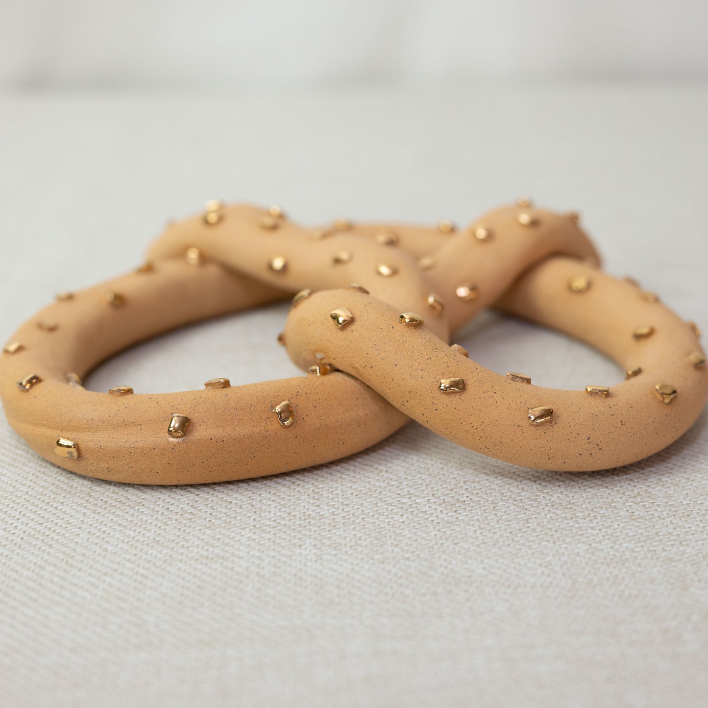 Ceramic Gilded Pretzel (Large)