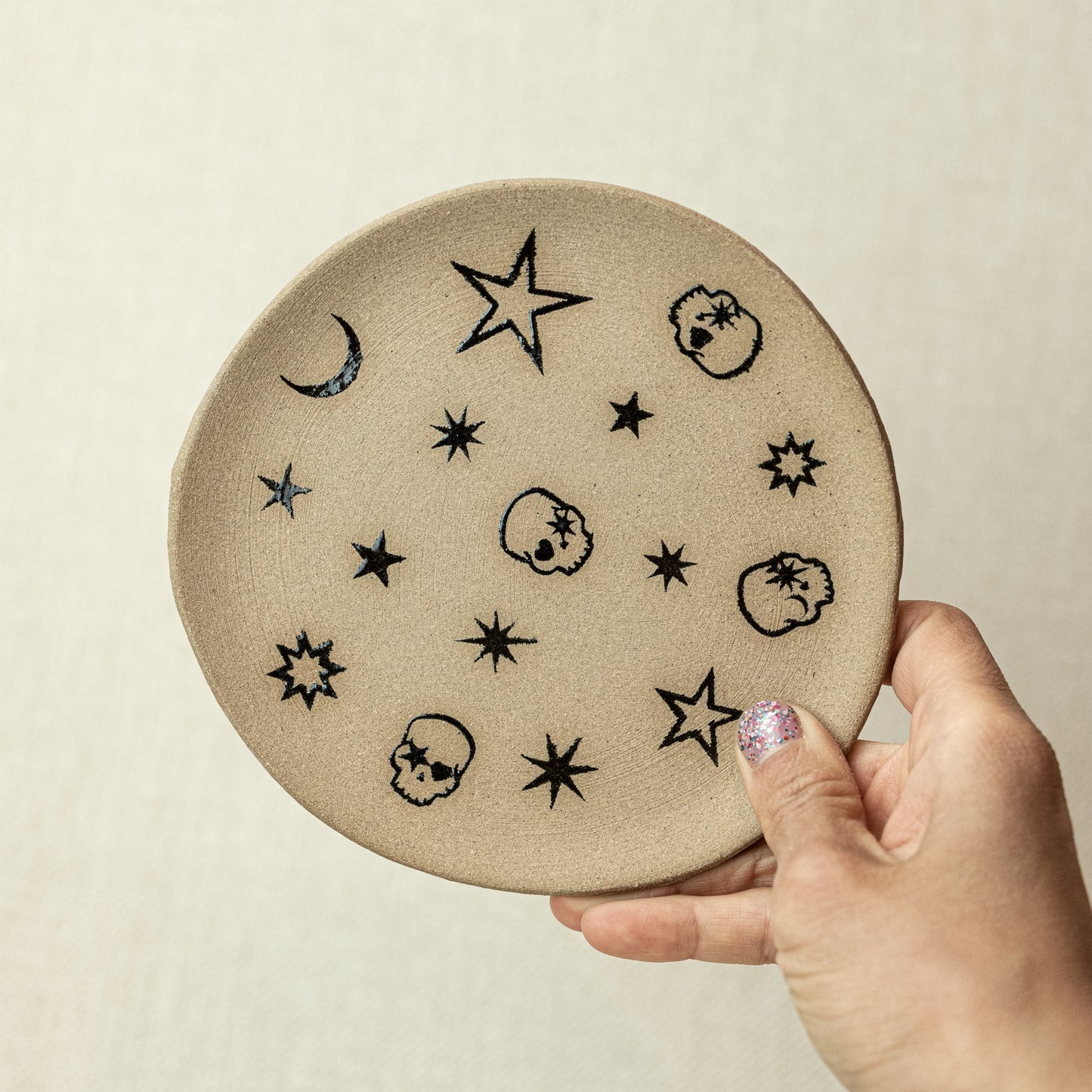 Skulls in Space Ceramic Dish