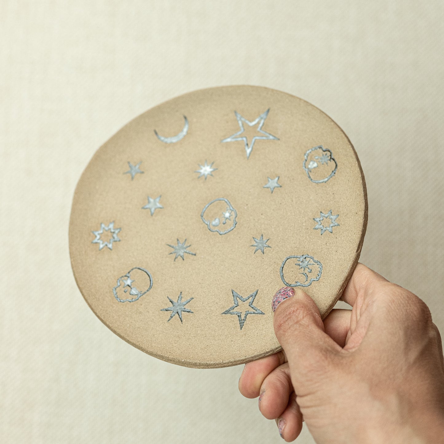 Skulls in Space Ceramic Dish