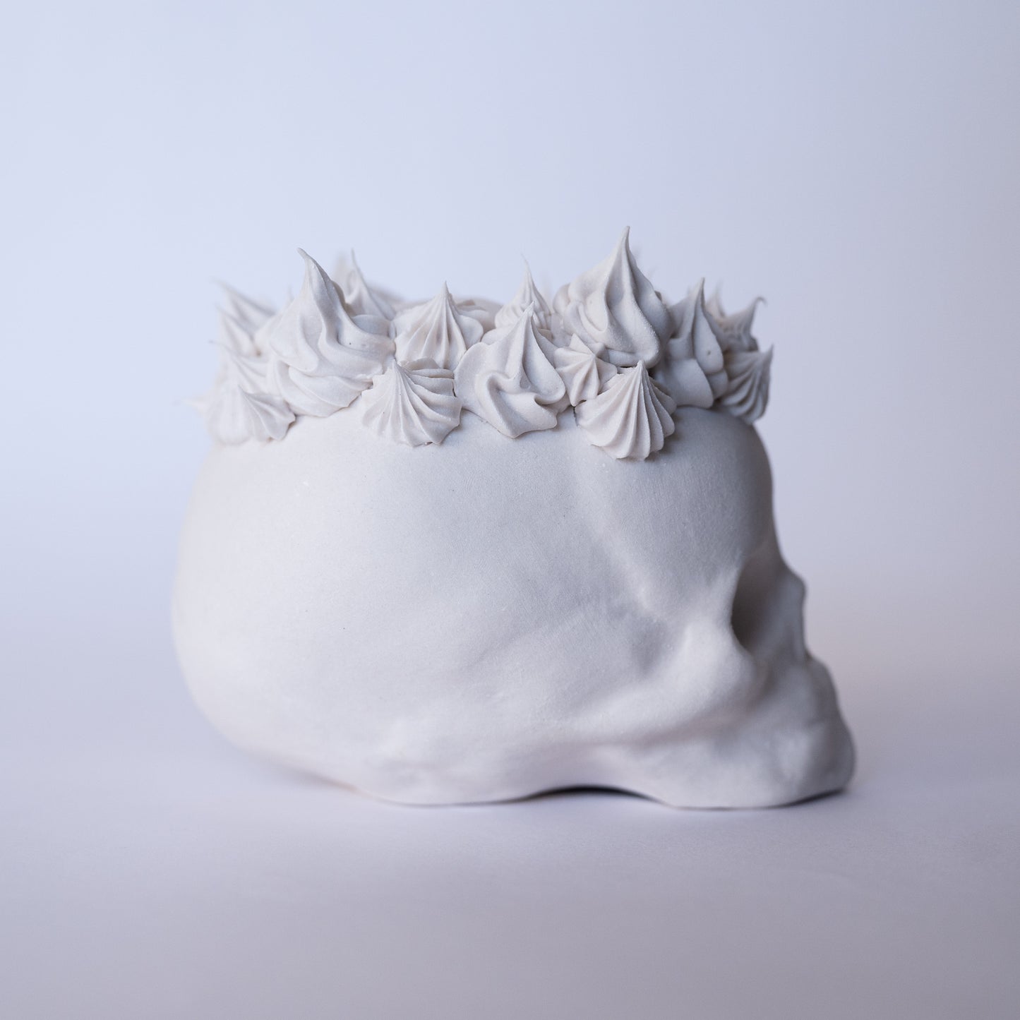 Porcelain Skull with Victory Crown (Large)