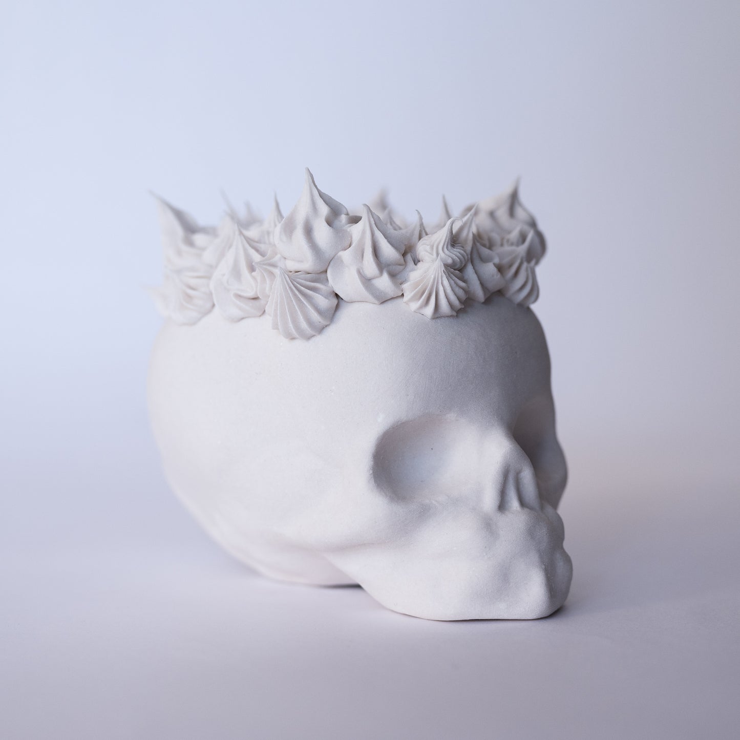 Porcelain Skull with Victory Crown (Large)