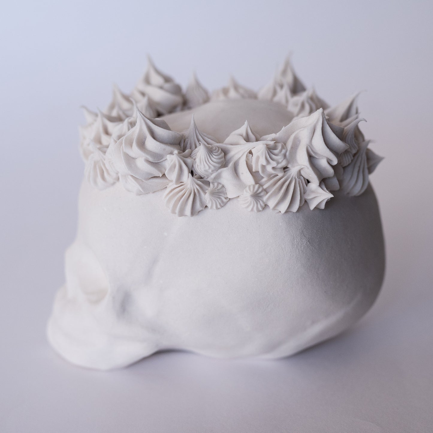 Porcelain Skull with Victory Crown (Large)