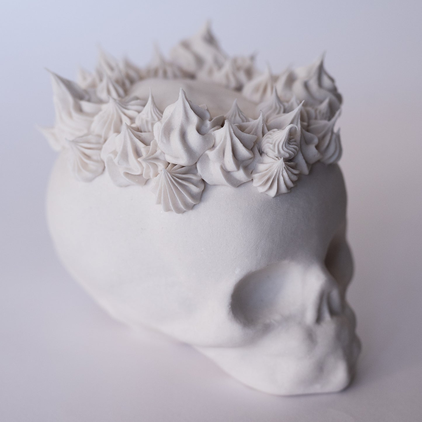 Porcelain Skull with Victory Crown (Large)