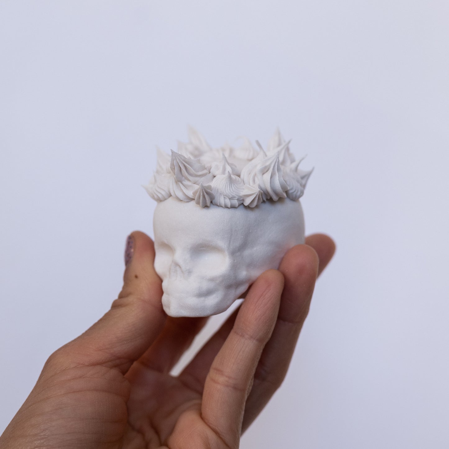 Porcelain Skull with Victory Crown (Small)