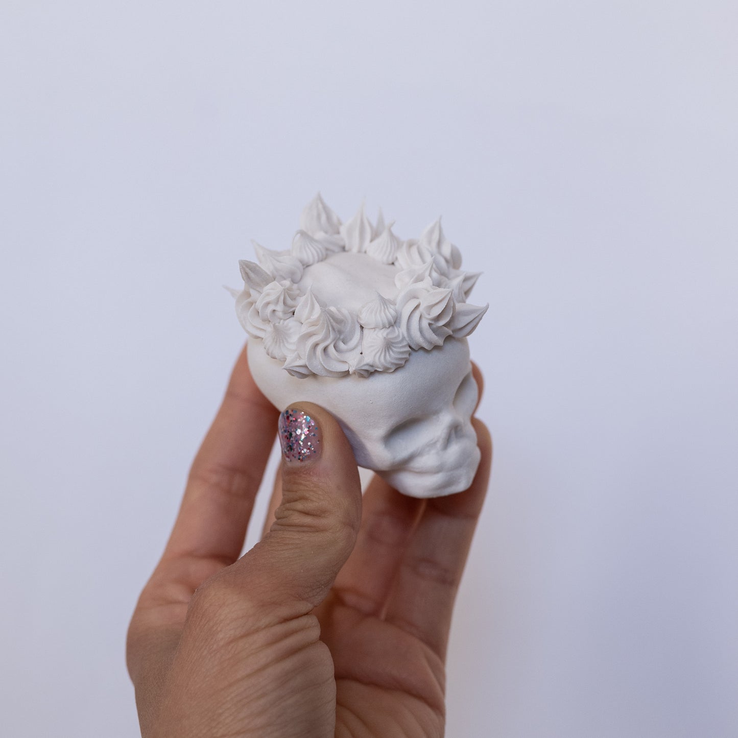 Porcelain Skull with Victory Crown (Small)