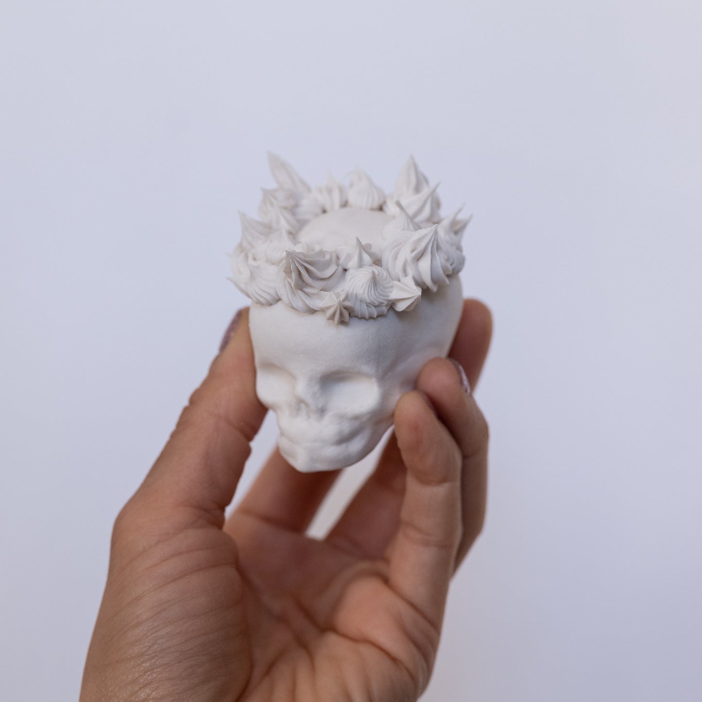 Porcelain Skull with Victory Crown (Small)