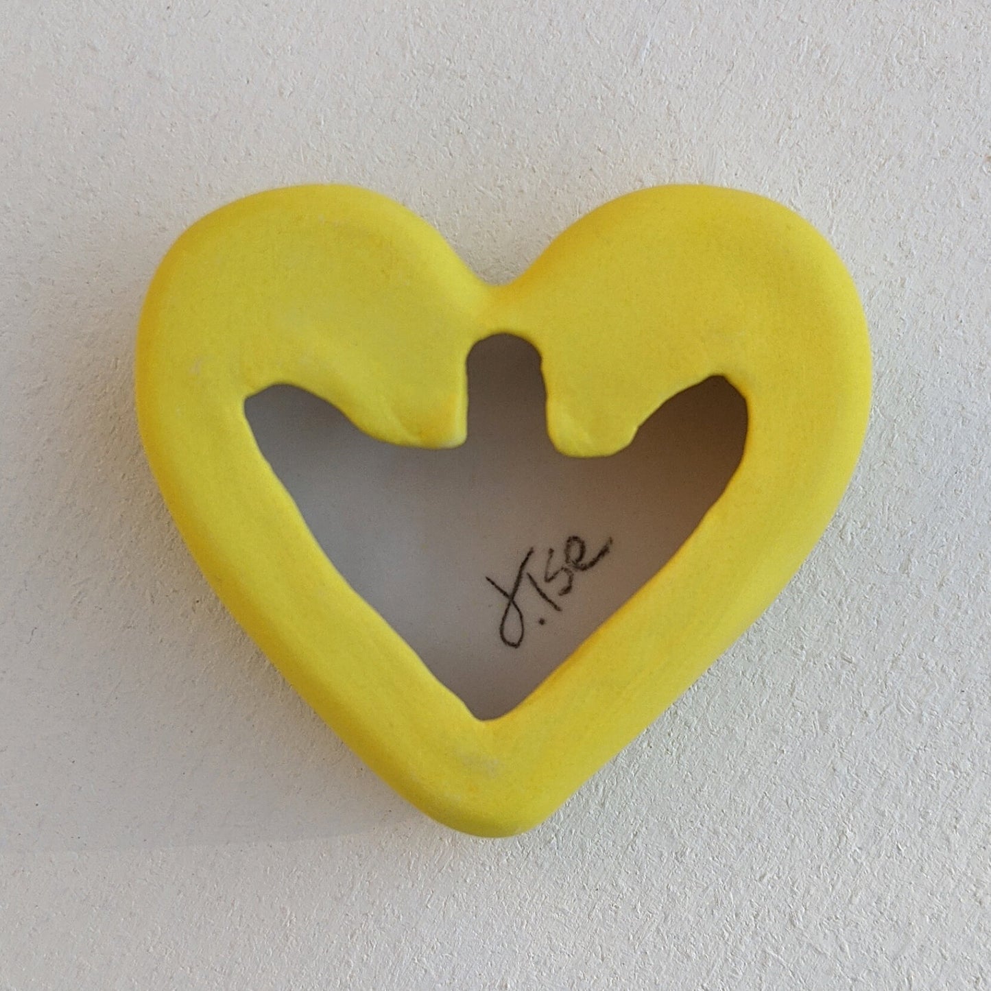 "IMA LOVER" Porcelain Puffy Conversational Heart